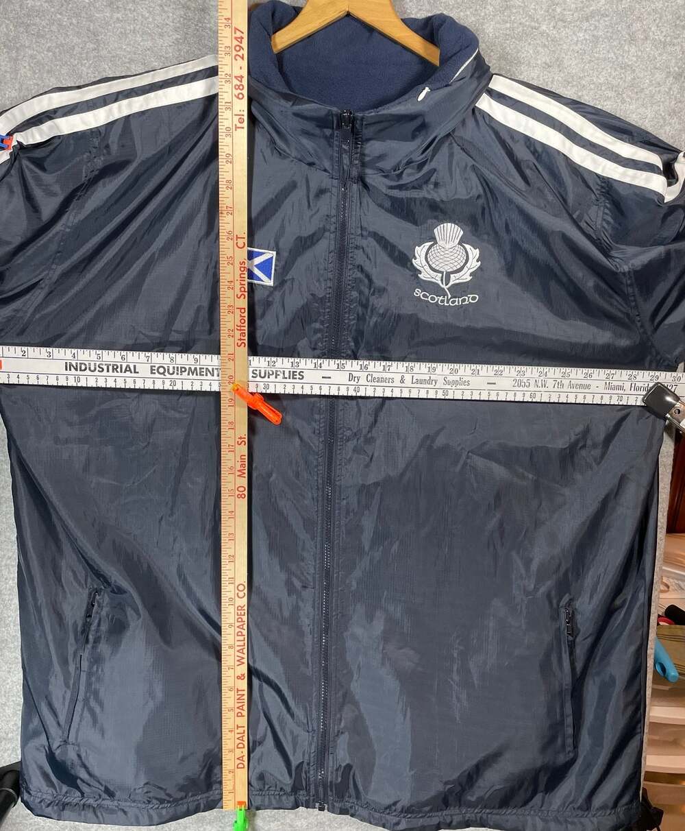 Scotland National Team Fleece Lined Waterproof Windbreaker Jacket - Picture 4 of 7